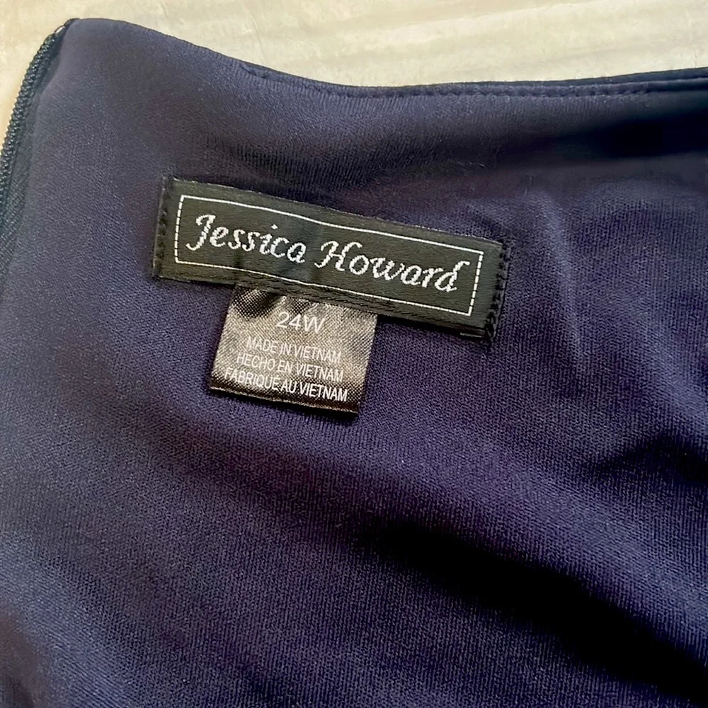 Jessica Howard Blue Ruffles maxi Dress